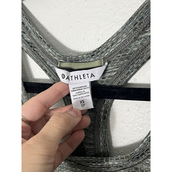 Athleta Ultimate Scoop Mesh Tank Size XS Green - Picture 4 of 12